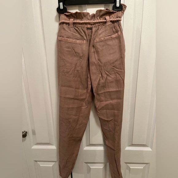 NWOT Billabong Paperbag Rope Belt Linen Pants - Picture 5 of 5